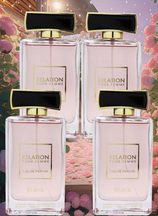 RIAVA 4 Pieces Relation Perfume 100ML - Image 1